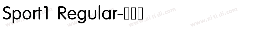 Sport1 Regular字体转换 Sport1 Regular字体转换